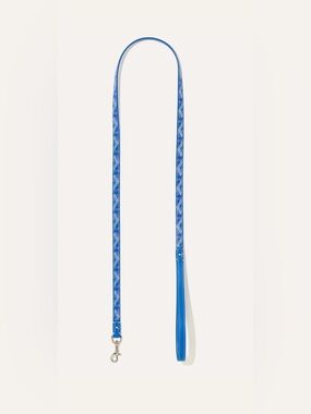 NWTG Goyard EDMOND dog leash sky blue Goyardine pattern.